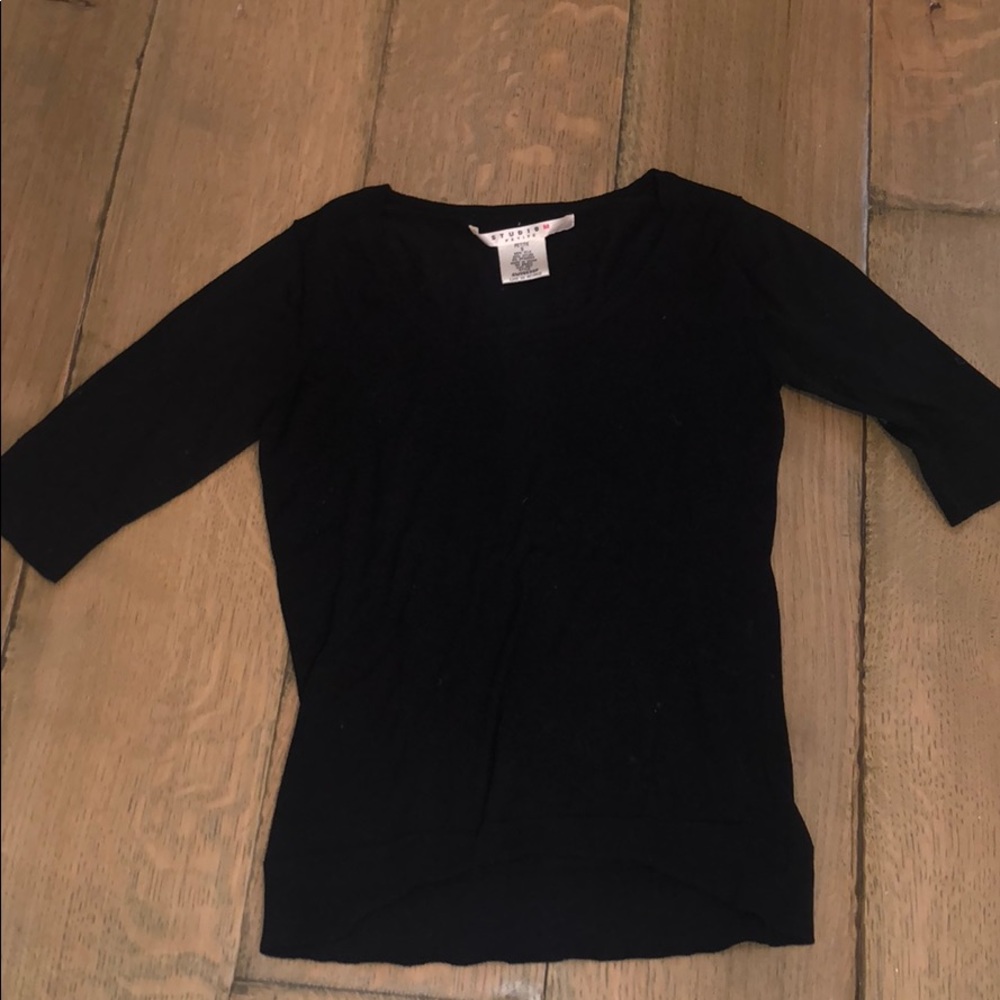 Black 3/4 Sleve Top